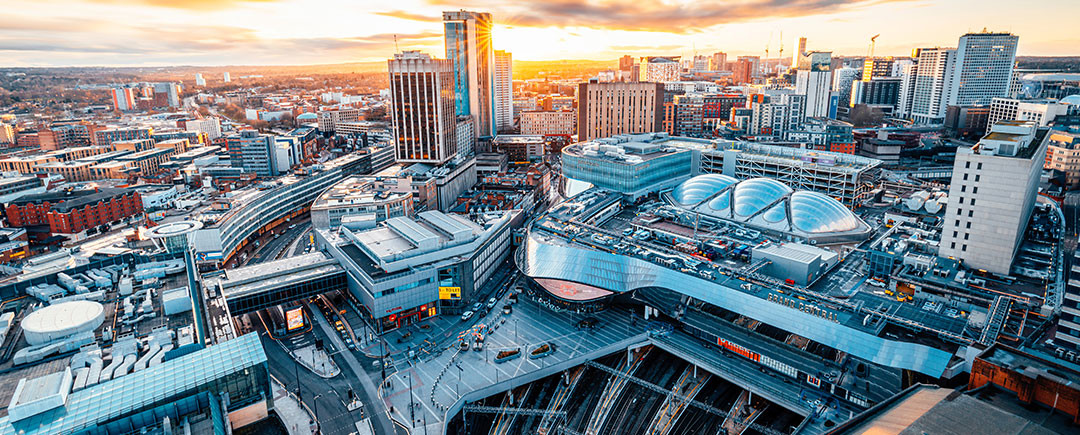 Birmingham Grandcentral Sunset