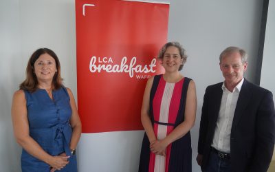 Breakfast Waffle with Mayor Caroline Woodley and Cllr Guy Nicholson