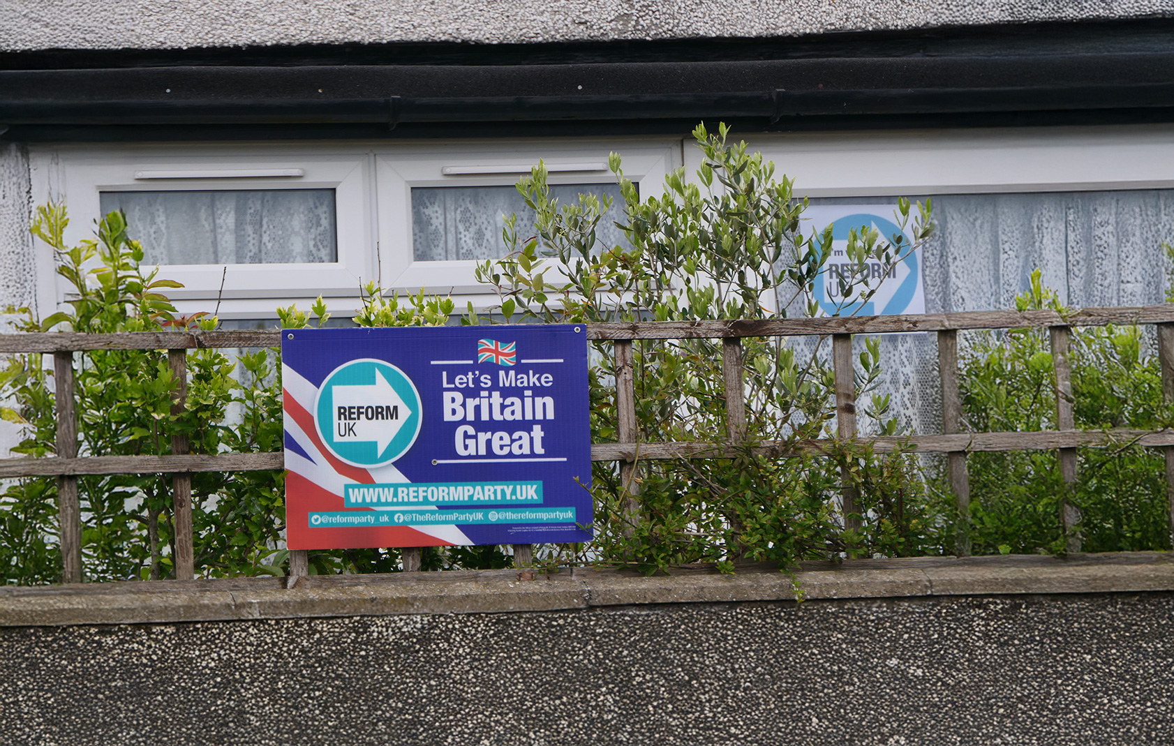 Reform election signs