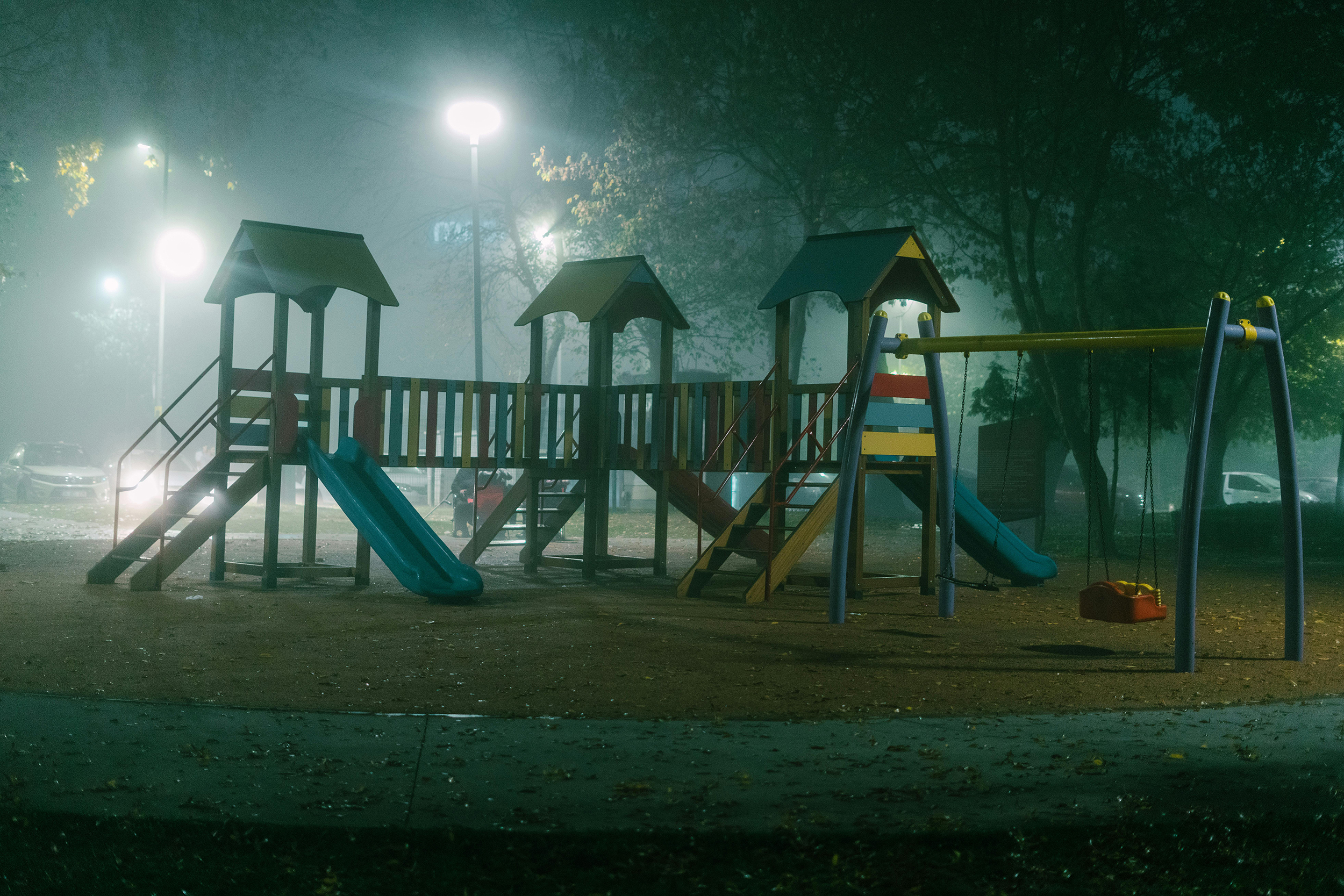 Play ground at night time