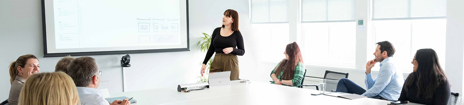 Insight team doing a presentation